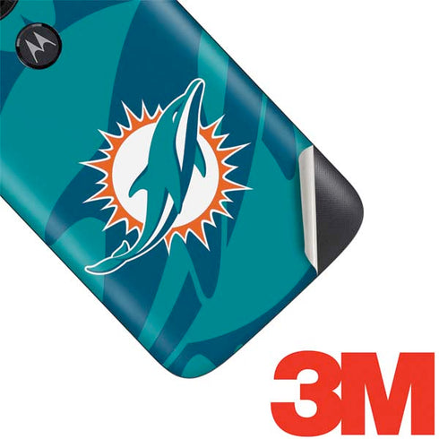 NFL Miami Dolphins Double Vision Moto E5 Play Skin